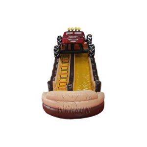 China Monster Truck Big Inflatable Slide PVC Material Made For Kids / Adults on sale