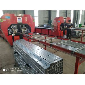 Square Pipes 100mm Maximum Punching Thickness Automatic Punching Machine