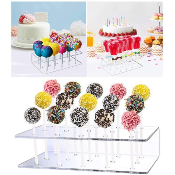 Custom Thick Clear Acrylic Lollipop Display Stand , Acrylic Candy Holder For Store