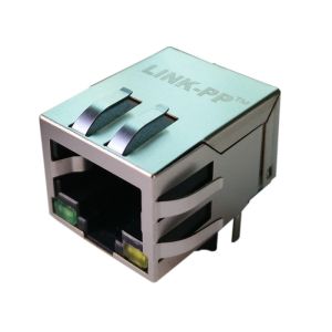 China 8p8c Modular Connector SI-60120-F Rj45 Connector with integrated 10/100Base-T on sale