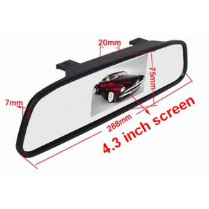 High resolution 4.3" Color TFT LCD Car Rearview Mirror Monitor 16:9 screen DC