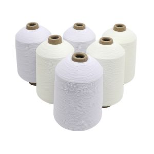 Polyester High Elastic Recycled Cotton Yarn 140d Environment Friendly Knitting