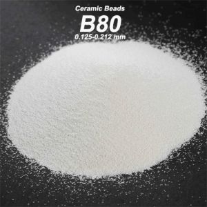 Ideal Spherical Shape Ceramic Blasting Media B40 B60 B80 B100 For Metal Surface