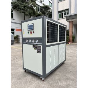 China PLC Control System Water Chiller Machine Offering High Low Pressure Overload Anti freezing Phase Sequence Protection and Refrigerant R22 R407C R134A R410A on sale