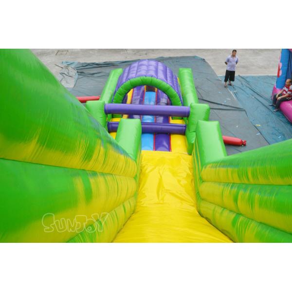 Commercial 0.55mm Plato Inflatable Obstacle Course For Kids