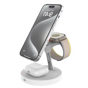 Wholesale 4 In 1 Magnetic Wireless Charger 15W For Iphone 16/15/14/13/12 For Airpods Earbuds Qi Phones from china suppliers