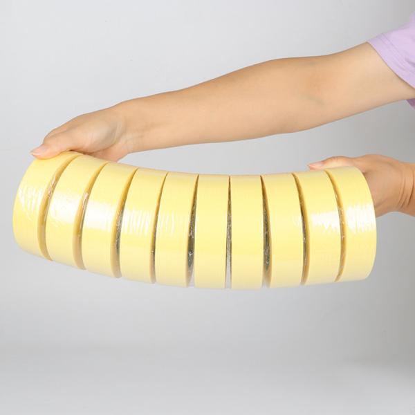 Custom Surface Protection High Temperature Crepe Paper Tape Roll Automotive