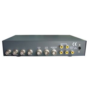 NTSC PAL DC12V CCTV Color Quad Processor 4 Channel Video Screen Multiplexer