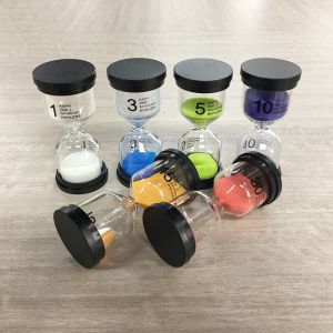 Customzied 30 Min Hourglass Sand Timer Clock Logo Printing For Kids Toy