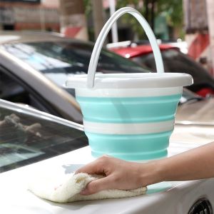 Easy-to-Carry Foldable Plastic Bucket Lightweight for Travel Collapsible