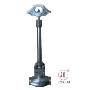 China DN15 Cryogenic Long Stem Manual Globe valve PTFE Valve CF8 CF3 high quality on sale
