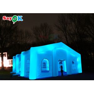 Large LED White Outdoor Inflatable Air Tent Cubic Inflatable Wedding Tent