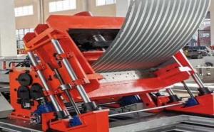 China ZX-40 Seamed Steel Plate Silo Forming Machine Spiral 4mm 4.5m/Min on sale