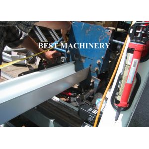 6 Inch Roofing Rain Gutter Roll Forming Machine PLC Control Cutting