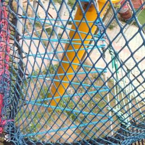 New styles different colorful crochet ropes rainbow climbing net