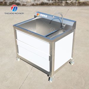 Single cylinder fruit and vegetable washing machine with slag separator Leaves