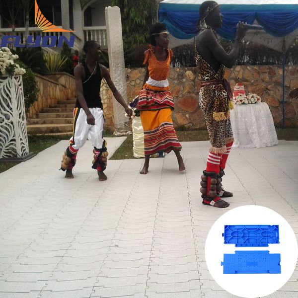 Event flooring installation
