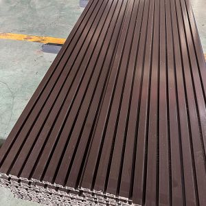 WPC Fluted Wall Panels Exterior Co-extrusion Wood Plastic Composite Wall