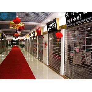 12mm Bar Polycarbonate Clear Roller Shutters For Store