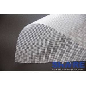 Chemical Processing Synthetic Polyester Silk Screen Mesh Fabric With Wash / Heat