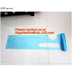 China Plastic PE disposable kitchen Apron,HDPE/LDPE/MDPE/LLDPE/+D2W/EPI(TDPA)Recyclable, disposable, high durability, convenie on sale