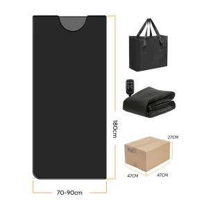 Portable Far Infrared Sauna Blanket with 25-80 Celsius Degree Heating 5-60 Mins