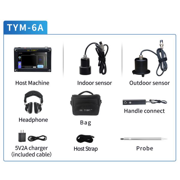 TYM-A series Indoor Outdoor Water Leak Detection Device Plumbing Walls Underground Pipes Water Leak Detector