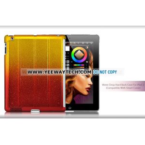 Water Drop Hard Back Case For iPad 2 (Compatible With Smart Cover) - Gradient