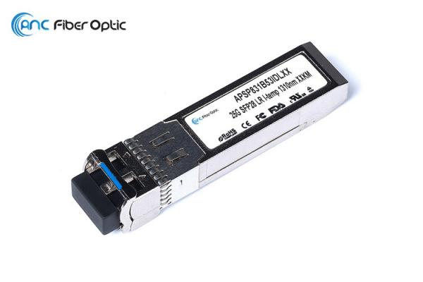 Quality 25G SFP28 LR SM Optical Transceiver Module 1310nm 10km For Industrial Temperature for sale
