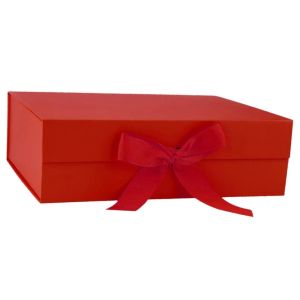 Elegant Customized Paper Packaging Boxes with Variable Color Ribbon and Magnetic
