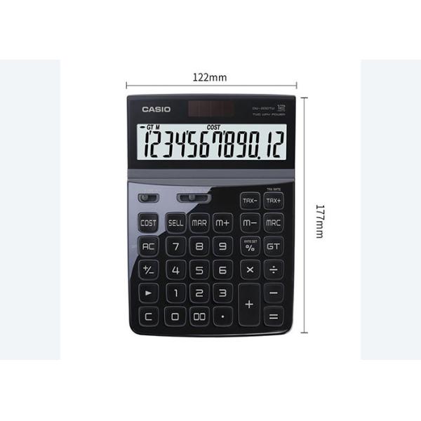 For Authentic Casio DW-200TW Piano baked Lacquer Panel Office finance solar energy stylish calculator