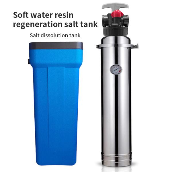 Quality Manual Central Water Softener Resin Filter SS304 Calcium Ion Exchange 1000L/H 2000L/H 3000L/H for sale