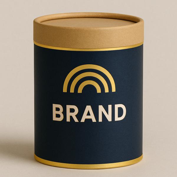 Customizable Biodegradable Craft Paper Cylinder Food Packaging For Biscuits Pet Food Wine Made Food Grade Cardboard Paper Tube