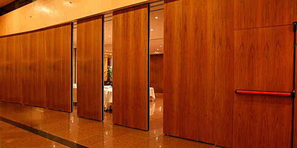 Customized Acoustic Folding Partition Walls , 500mm Panel Width