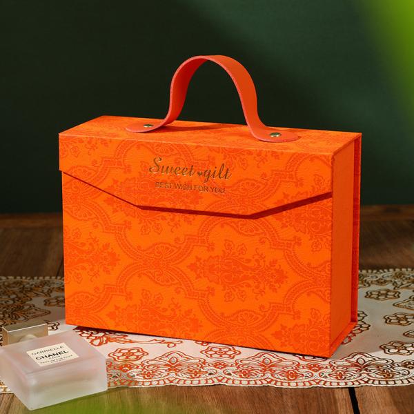 Lovely Carrying Paperboard Birthday Gift Box Rectangle Shape