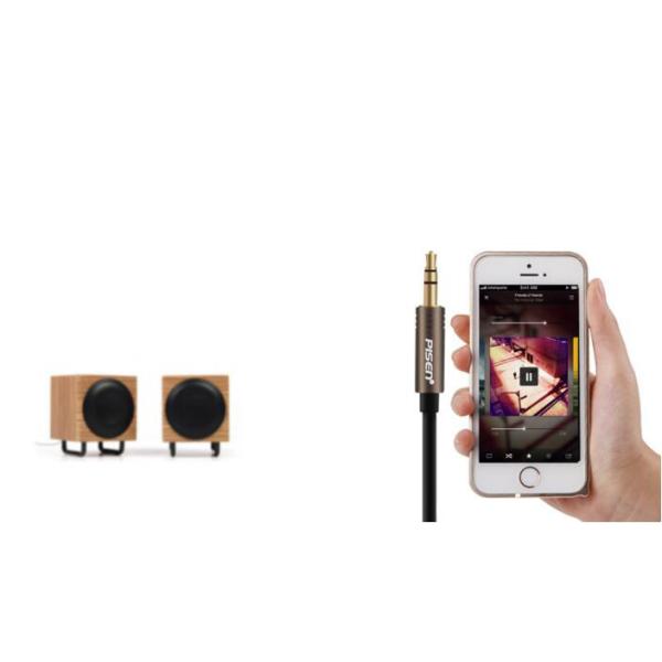 Brand new and original Pisen double 3.5mm stereo audio cable, Pisen 3.5mm stereo audio cable