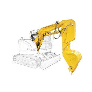 Shaogang Q355B Excavator Shorten Arm Boom With Bigger Bucket And Bucket Cylinder