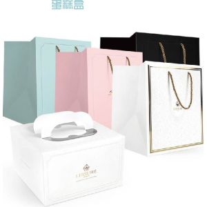 Factory price cake packaging bulk wholesale cake box with window custom logo