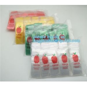 1212 Apple Mini Zip lockk Baggies 17 Color Mix 100 Bags 1/2" X 1/2", cheap 100