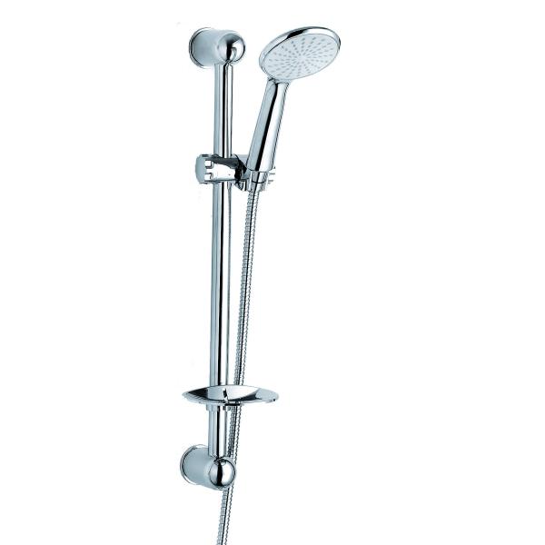 Quality Chrome Shower Riser Rail Kit , Adjustable Shower Rail Slider Kit for sale