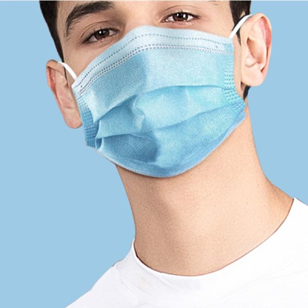 Anti Virus 3 Ply Surgical Face Mask , Disposable Nose Mask For Dust Free