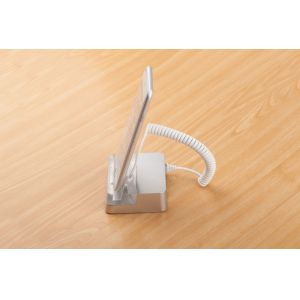 COMER mobile phone alarm anti-theft cable locking stand for mobile phone stores
