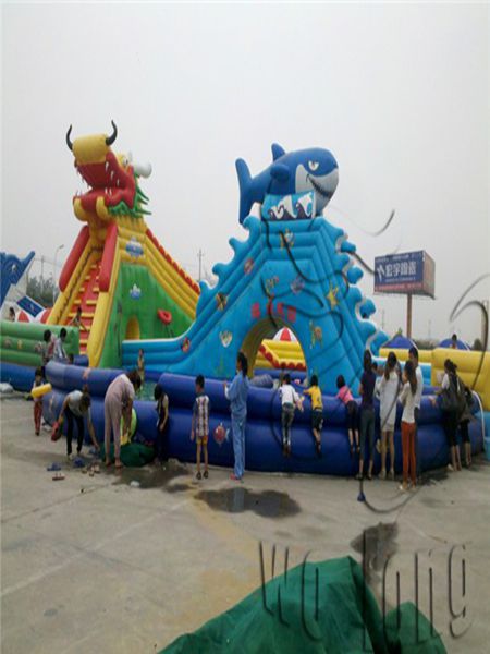 hot selling custom durable Spiral inflatable Slide