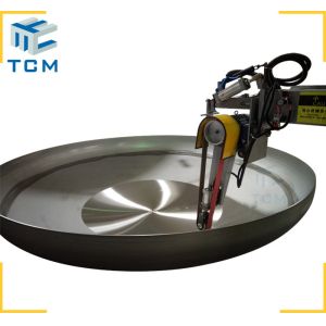 Ellipsoidal Head Dished End Polishing Machine Surface Grinding Metal Polishing