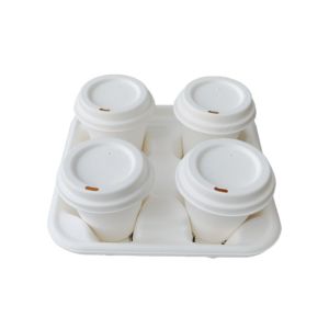 100% Biodegradable Sugarcane Pulp Disposable Cups With Lids
