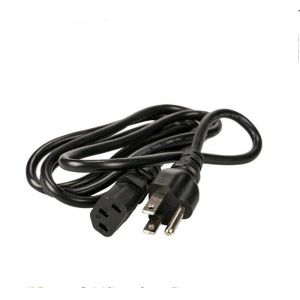 Uk Plug British Standard Aluminum 3 Pin Ac Power Cord 1.2m For Computer