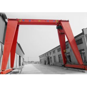 Industrial Workshop Motorized Gantry Crane With Electric Hoist