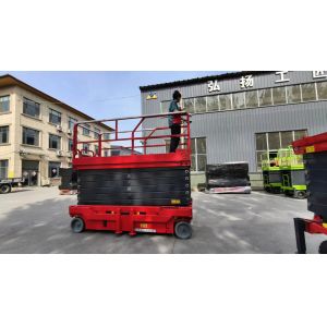 Folding high-altitude work platform, used for indoor construction and exterior