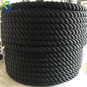 Wholesale 3 Strand Nylon Ship Mooring Rope Black Color 28mm from china suppliers
