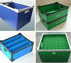 Okra Folding PP Carton Box Correx Storage Corrugated PP Box